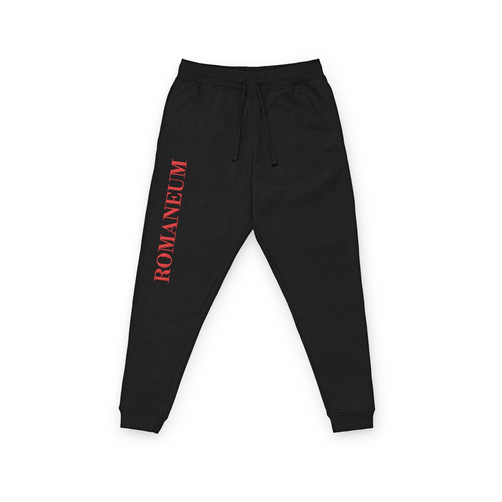 Embroidered 'ROKAMELON' Side-Print Fleece Joggers