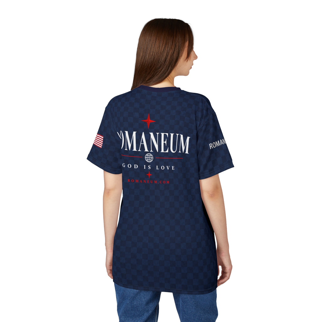 Romaneum AMOR ROMA Navy All-Over Tee