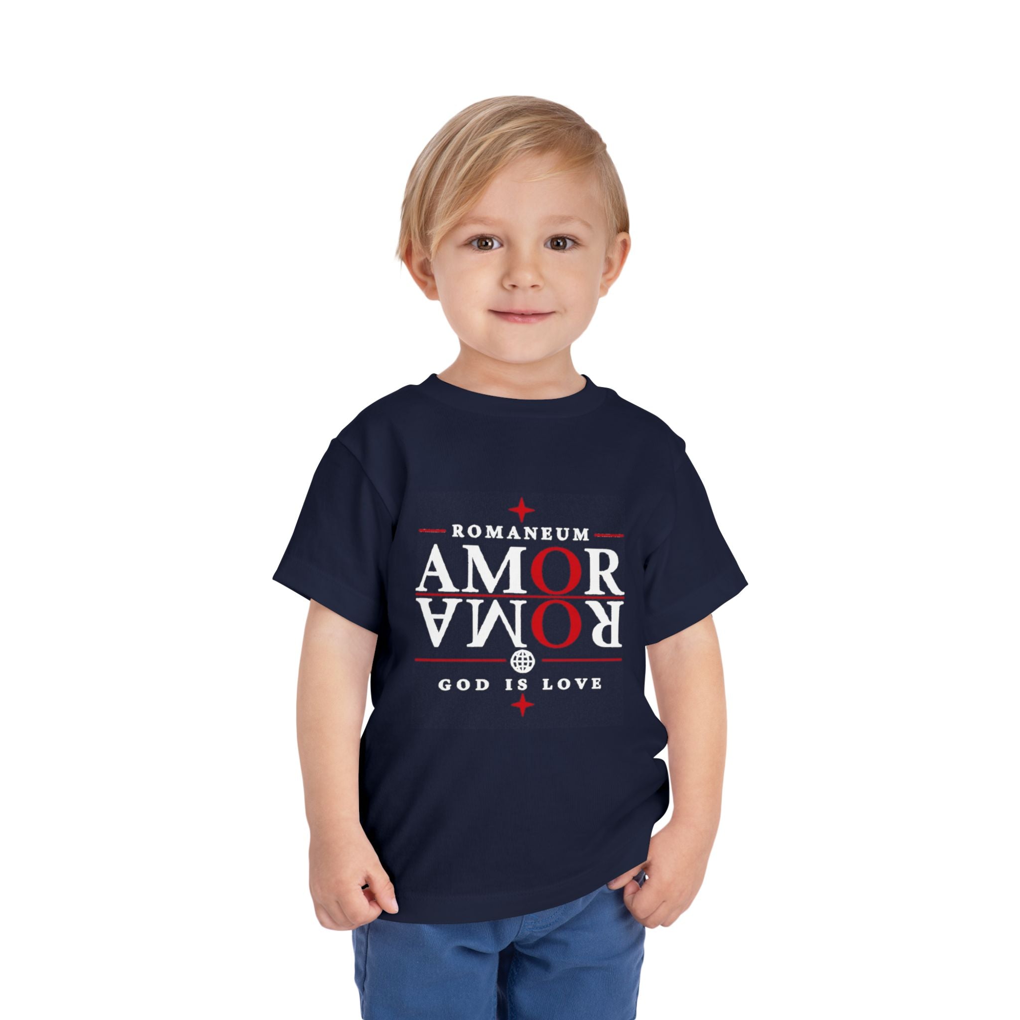 Toddler Tee — ROMANEUM Amor Roma 'God Is Love' Kids Shirt