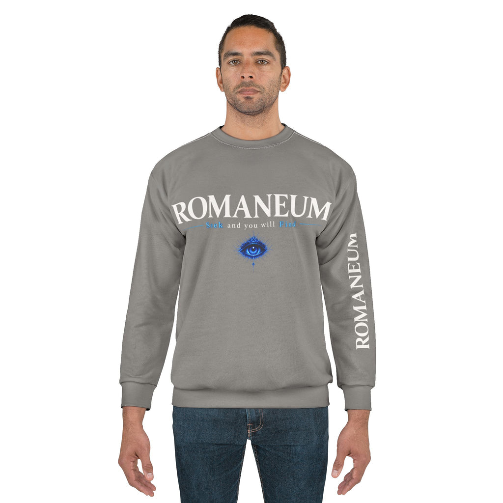 Romaneum Crewneck Sweatshirt — "Romaneum and you will" Graphic Pullover