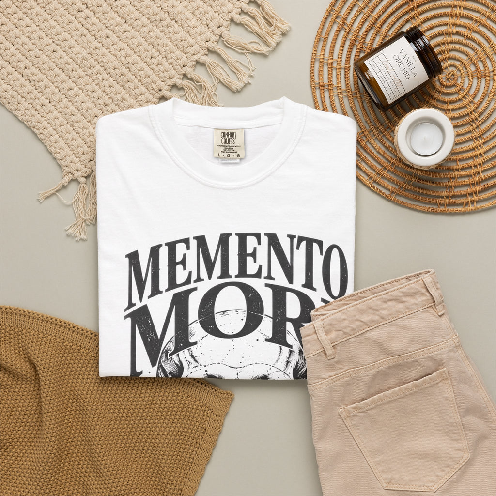 Memento Mori Skull T‑Shirt — Romaneum Gothic Graphic Tee