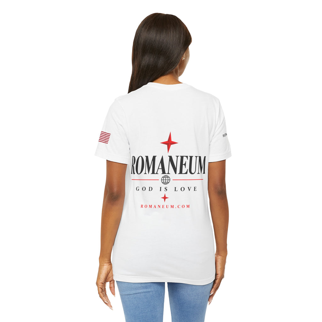 Romaneum 'AMOR/ROMA' God Is Love Graphic Tee