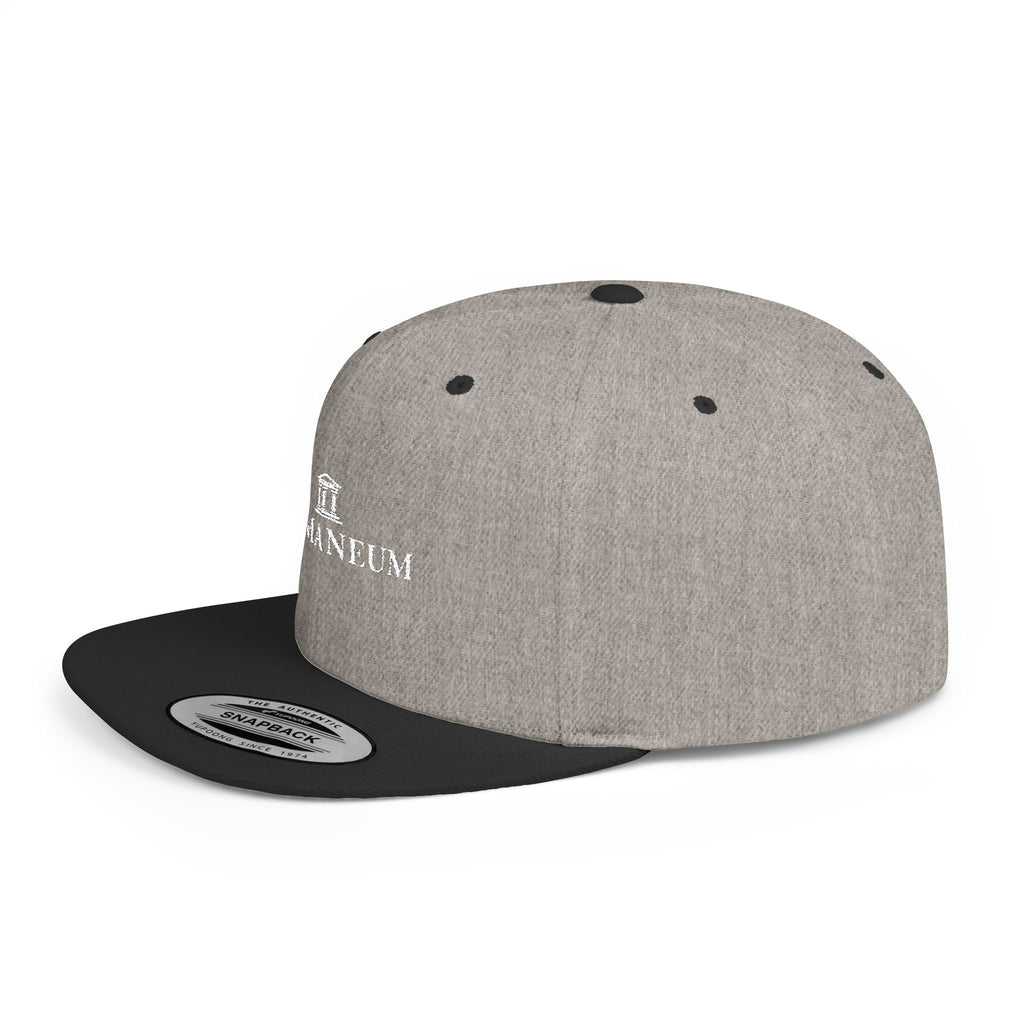 Romaneum Embroidered Flat Bill Snapback Hat