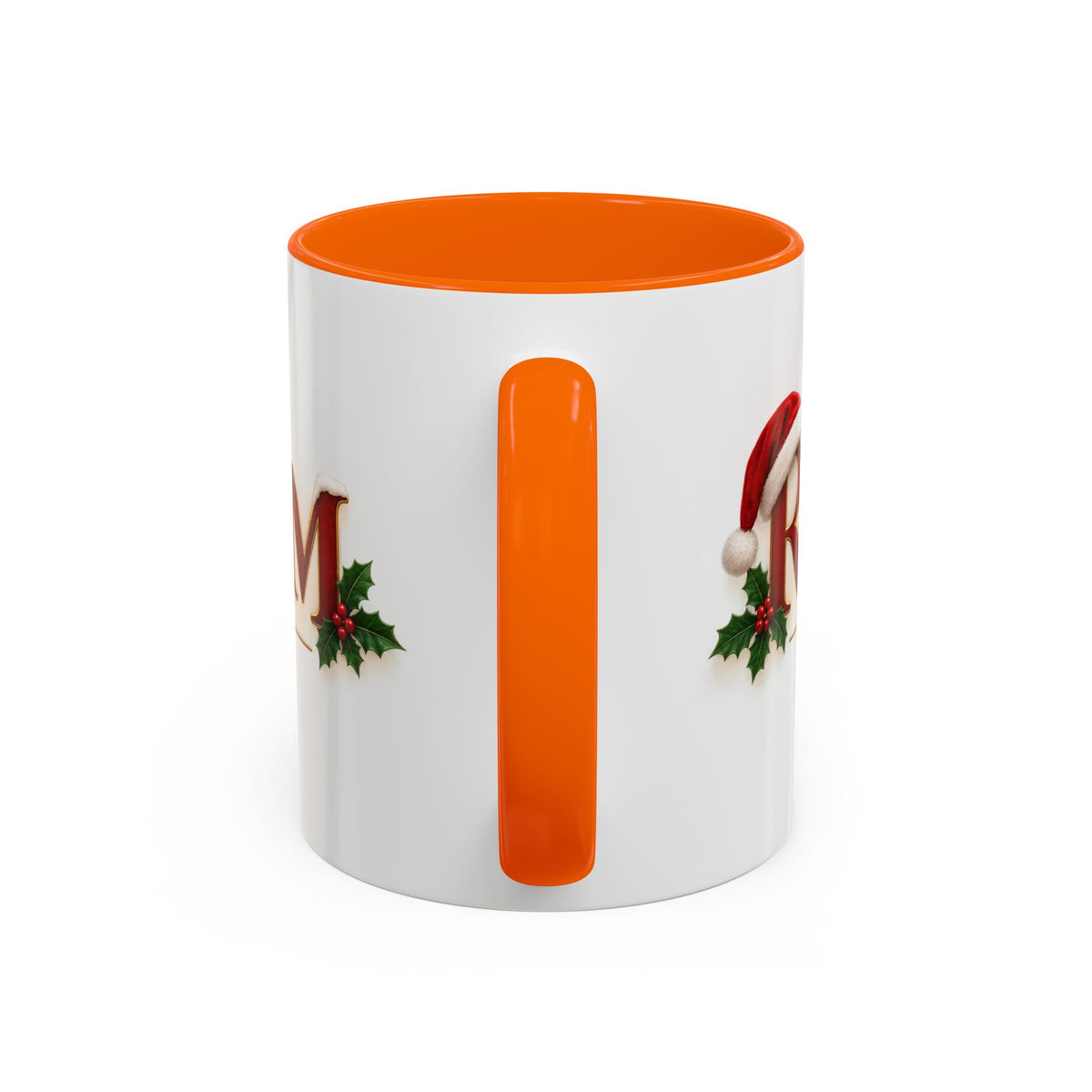 Christmas Accent Coffee Mug - Festive Garland & Bow Holiday Drinkware (11/15oz)