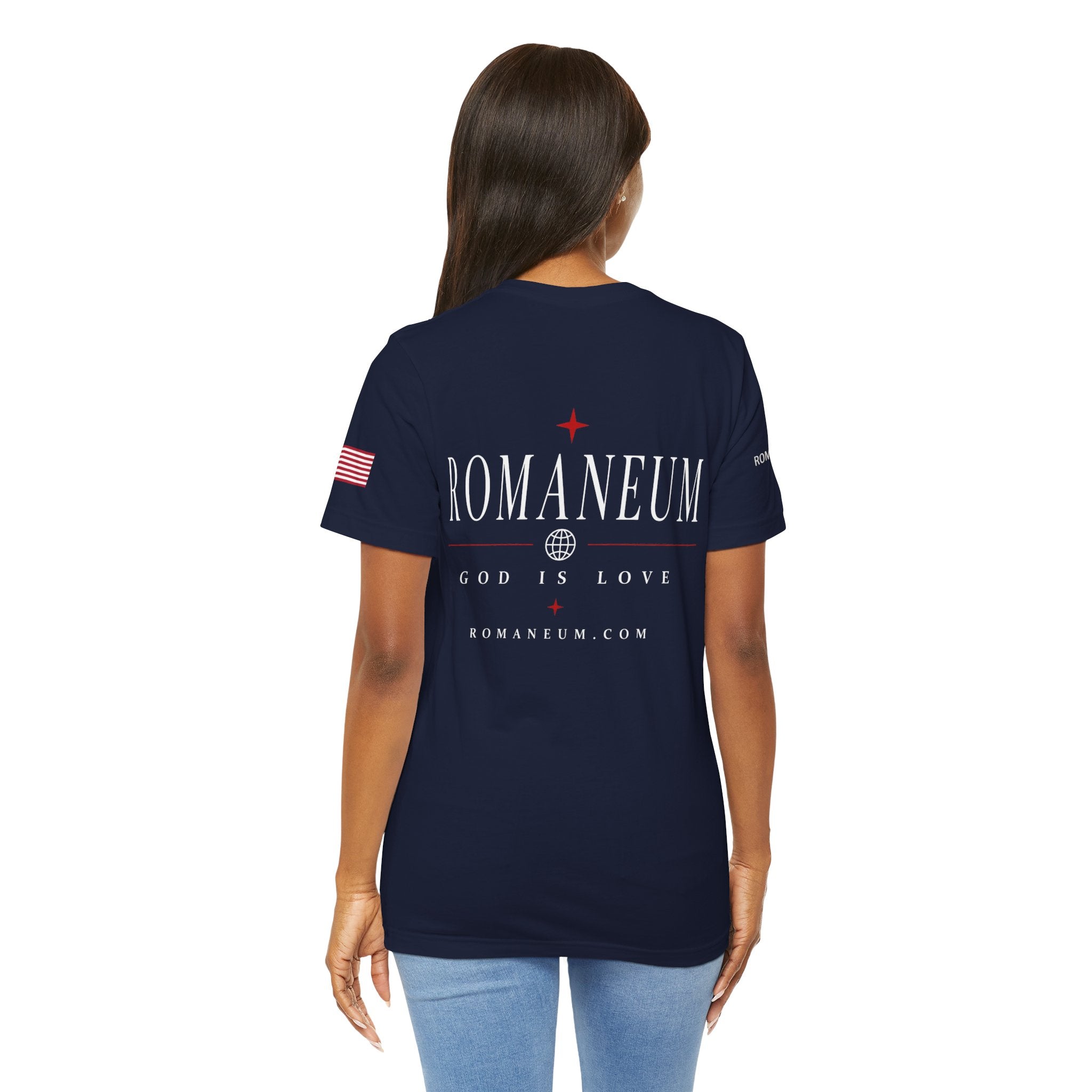 Romaneum 'AMOR/ROMA' God Is Love Graphic Tee
