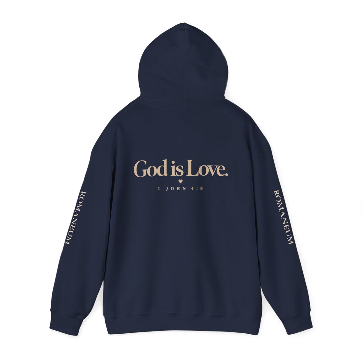 Romaneum Hoodie — "God is Love" Faith Pullover (To Live Is Christ)