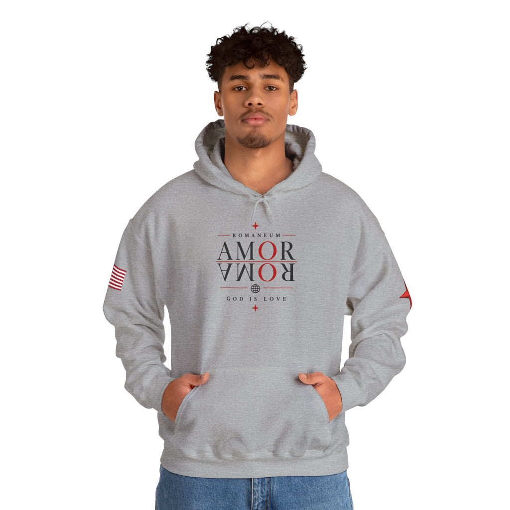 Romaneum ‘Amor’ Hoodie — God Is Love Graphic Sweatshirt