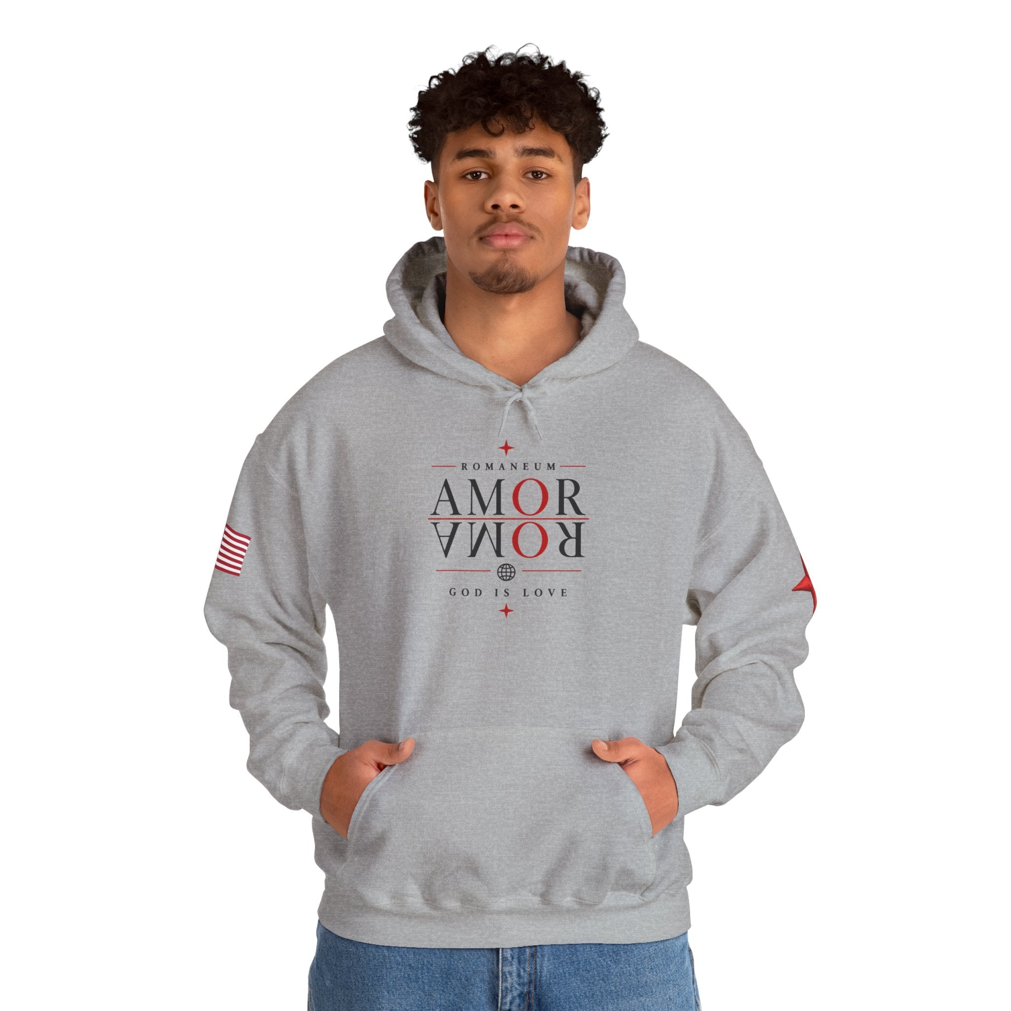 Romaneum ‘Amor’ Hoodie — God Is Love Graphic Sweatshirt