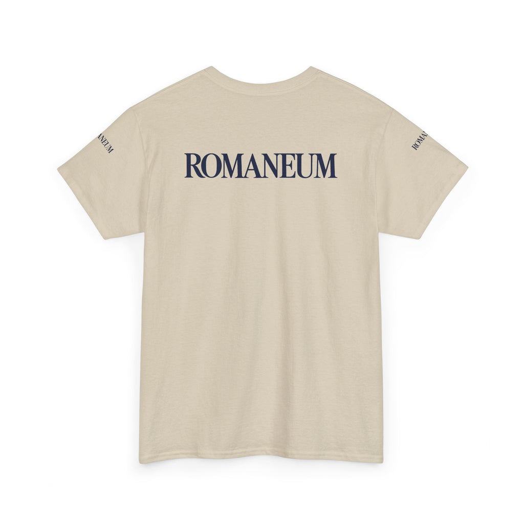 Romaneum Seek Logo Tee — Classic Romaneum-Inspired Graphic T-Shirt