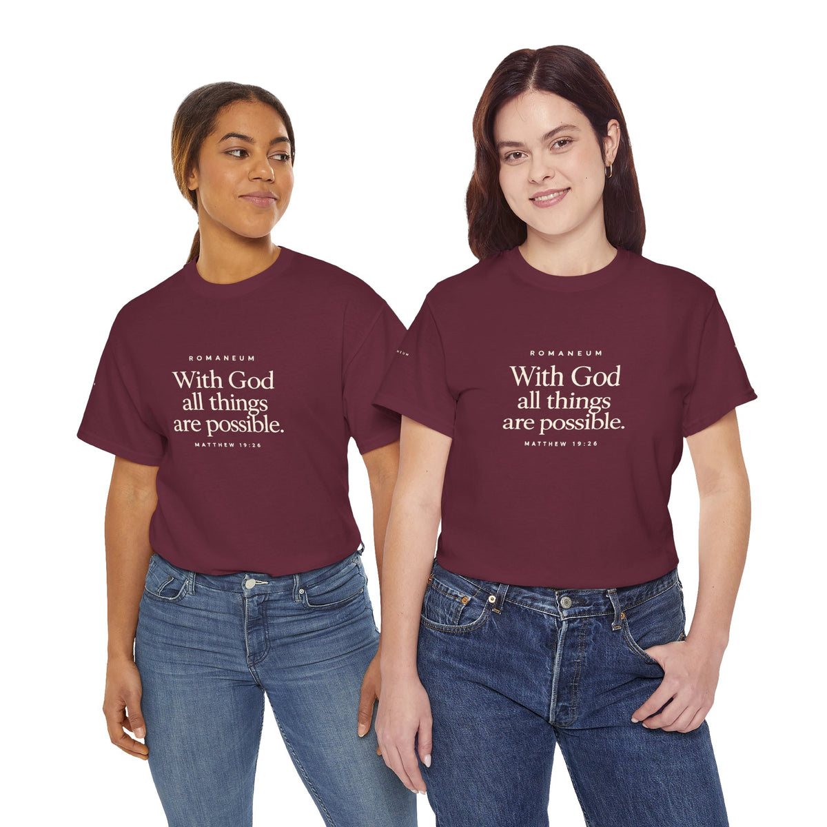 Faith Graphic Tee — "With God All Things Are Possible" T‑Shirt