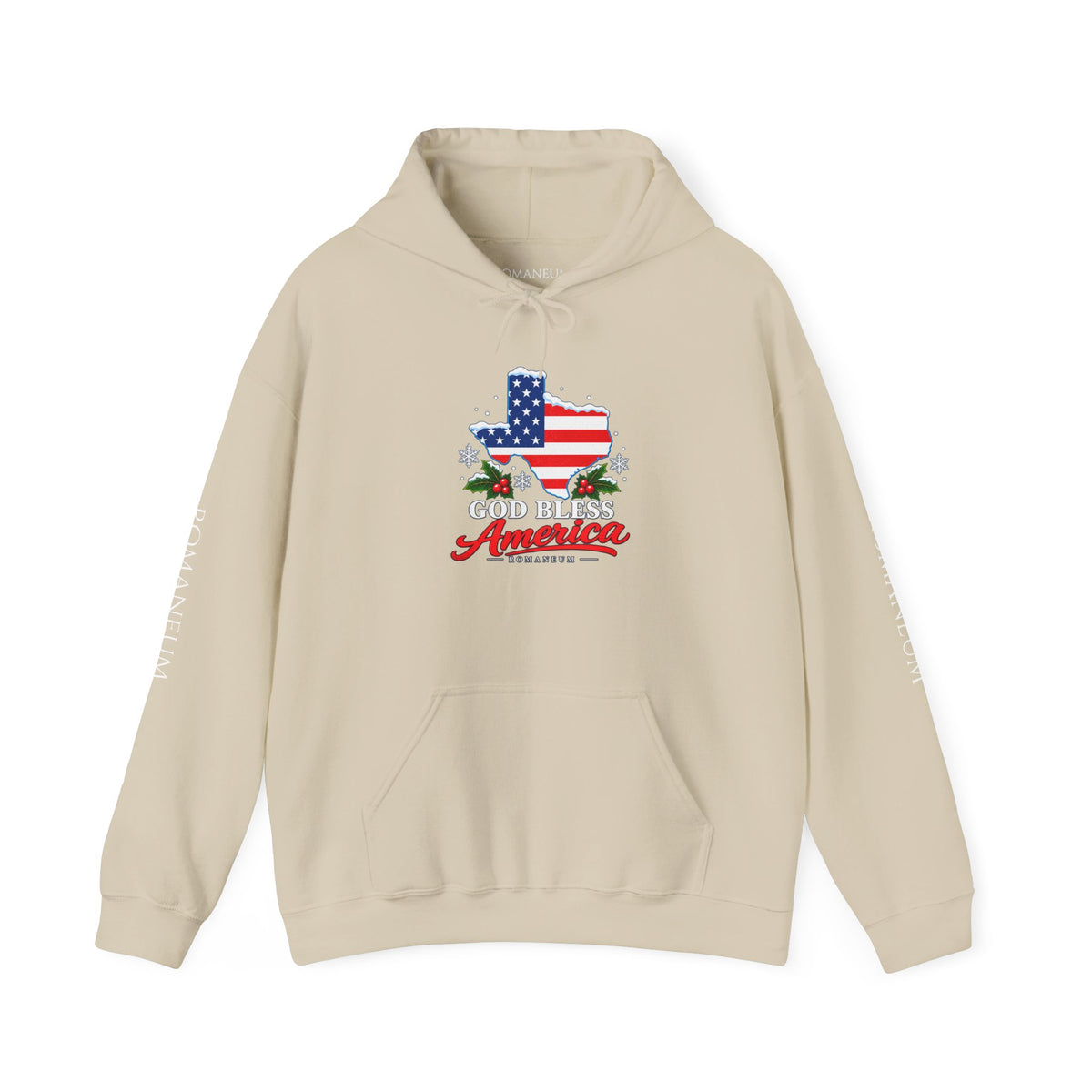 American Flag Texas Hoodie — God Bless America Patriotic Pullover