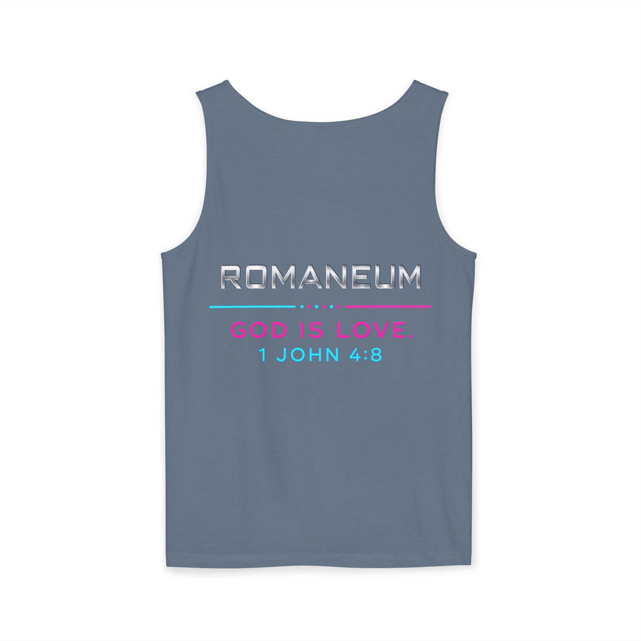 Christian Romanum Tank Top — Alpha Heart Omega "God Is Love" Scripture Tank