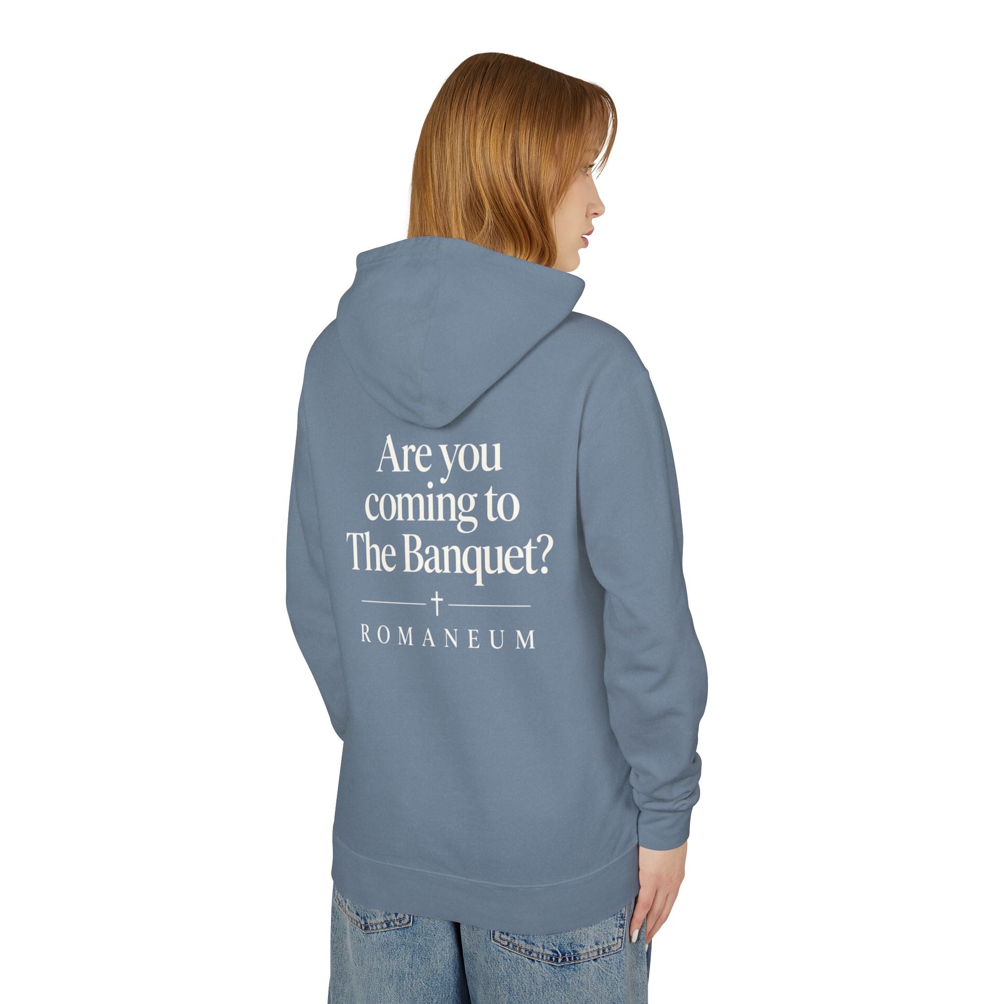 Hoodie — "Are you coming to The Banquet?" ROMANEUM Graphic