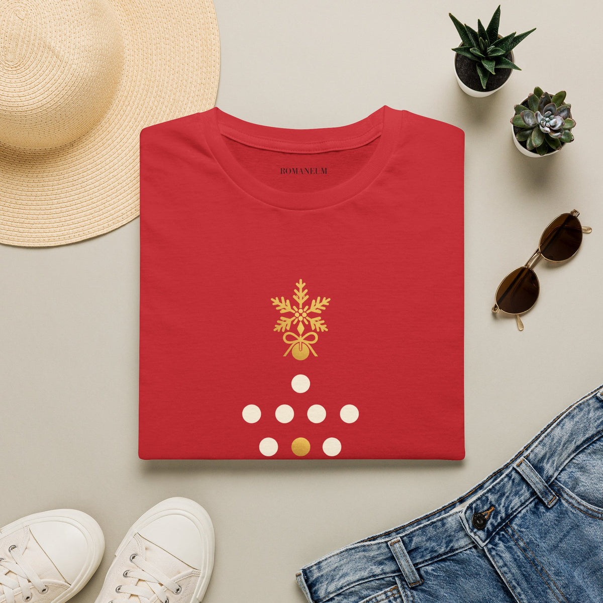 Romaneum Christmas Minimalist T-Shirt