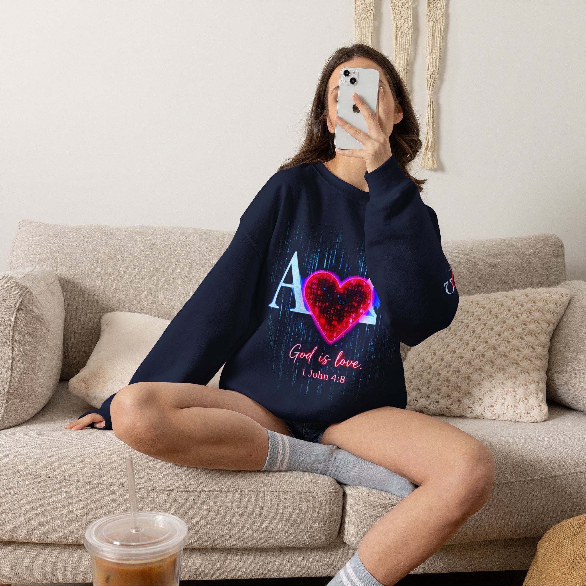 Alpha Omega Heart Sweatshirt ROMANEUM