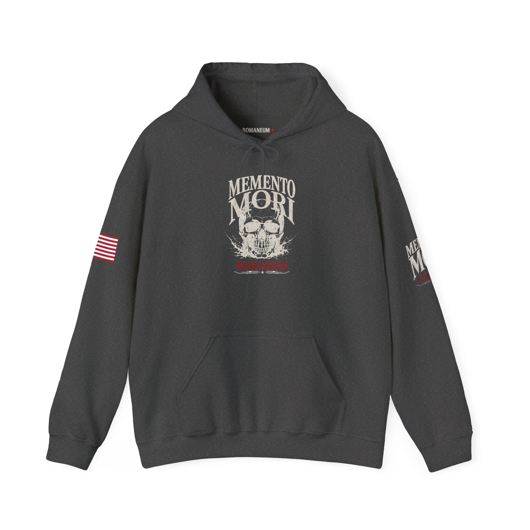 Memento Mori Hoodie — Romaneum Skull Graphic Pullover
