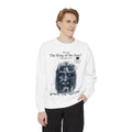 Sweatshirt | Distressed Face Print, Hebrew Text