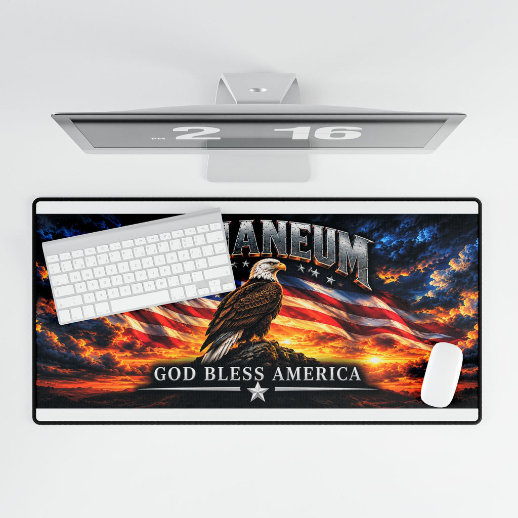 God Bless America Eagle Desk Mat