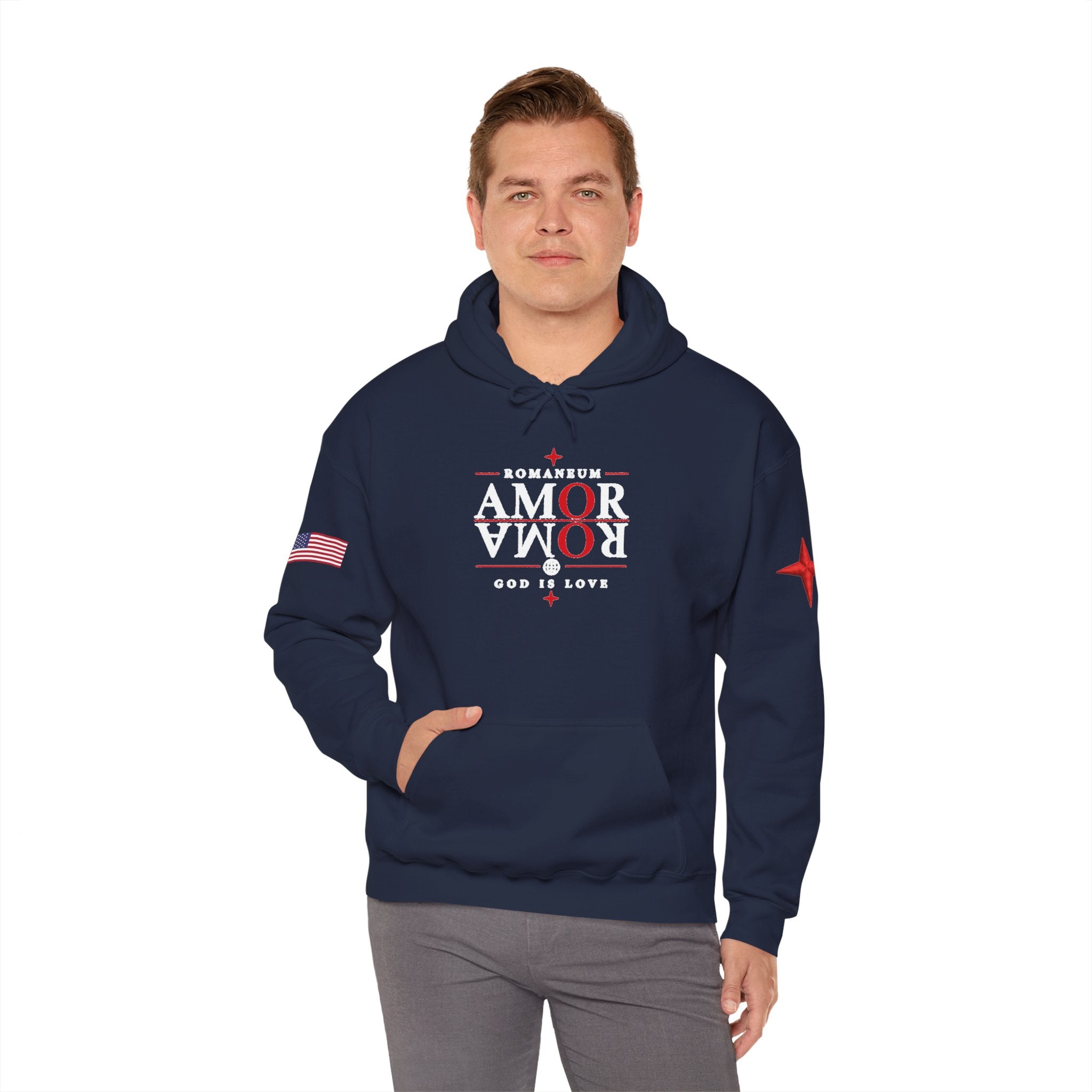 Romaneum ‘Amor’ Hoodie — God Is Love Graphic Sweatshirt