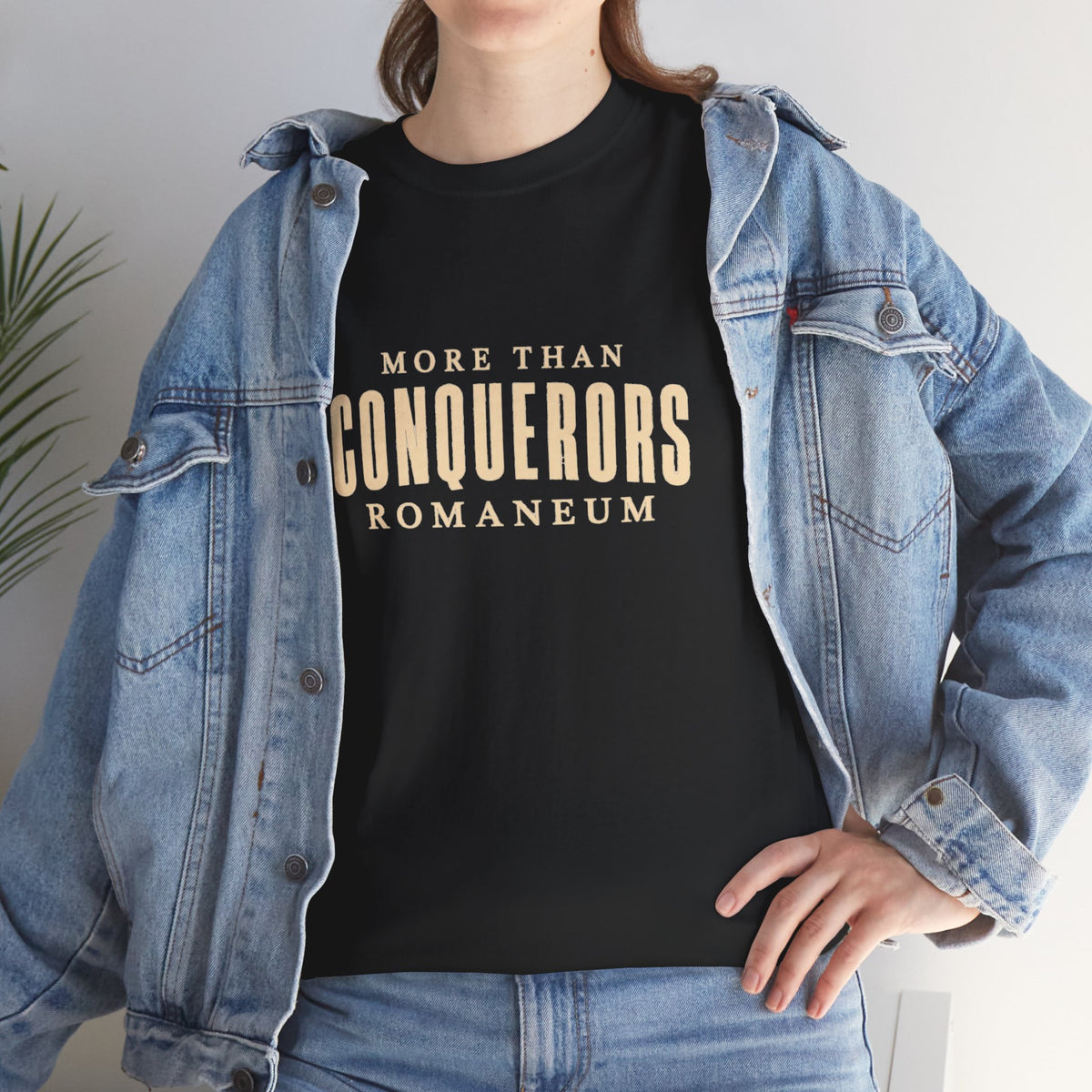 Conquerors Romanum Tee — 'More Than Conquerors' Shirt