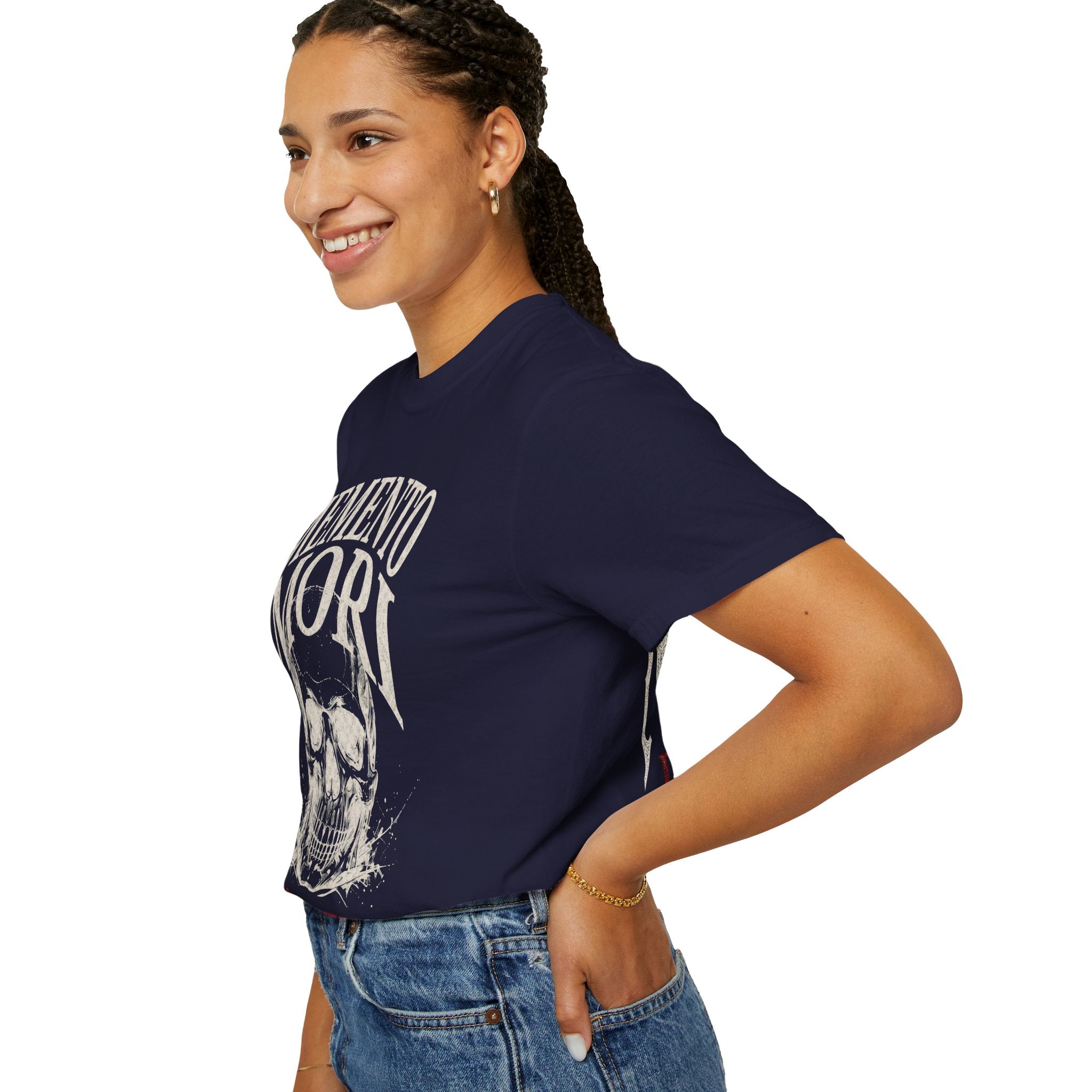 Memento Mori Skull T‑Shirt — Romaneum Gothic Graphic Tee