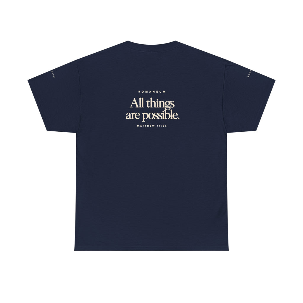 Faith Graphic Tee — "With God All Things Are Possible" T‑Shirt