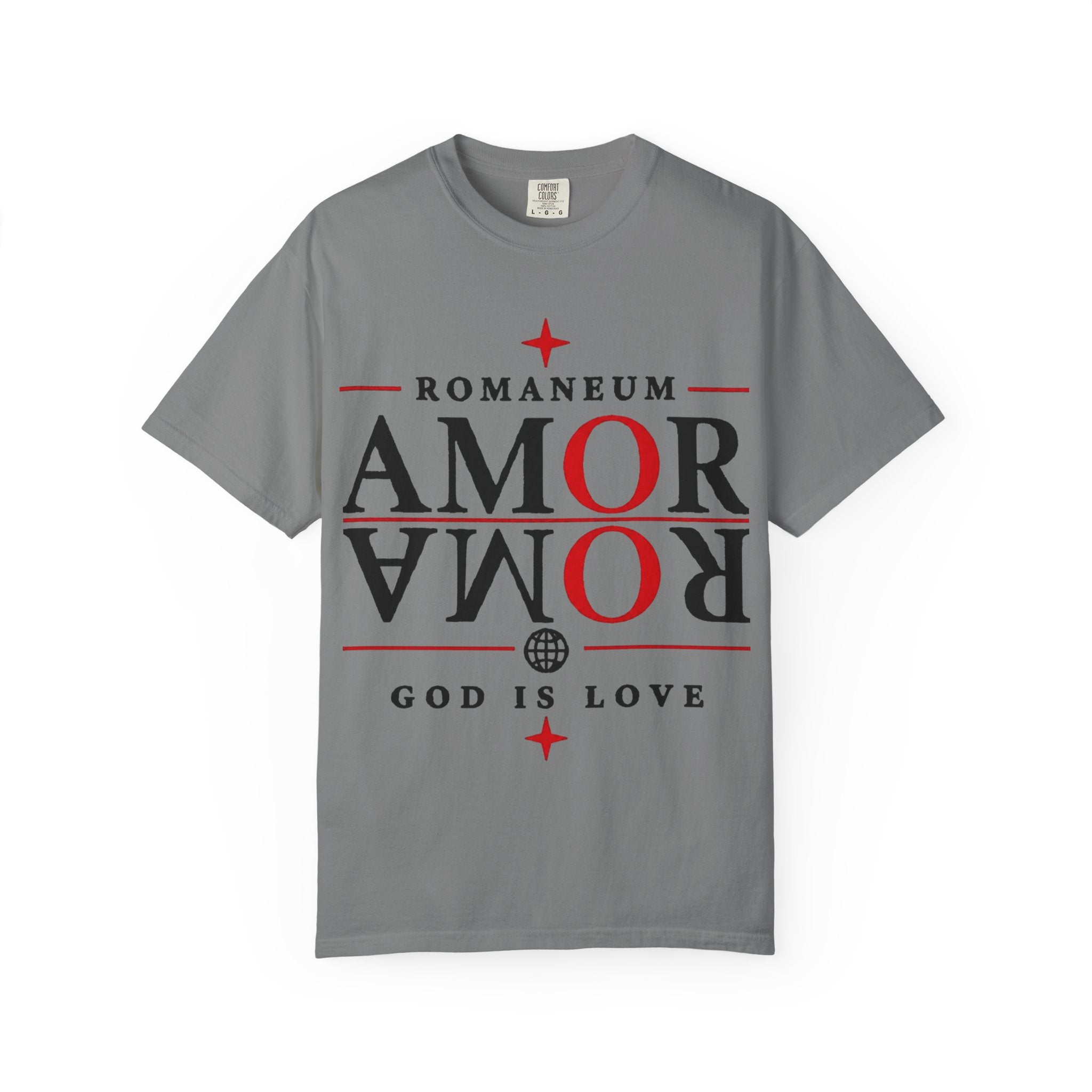 AMOR ROMA Tee — "God Is Love" Graphic T-Shirt