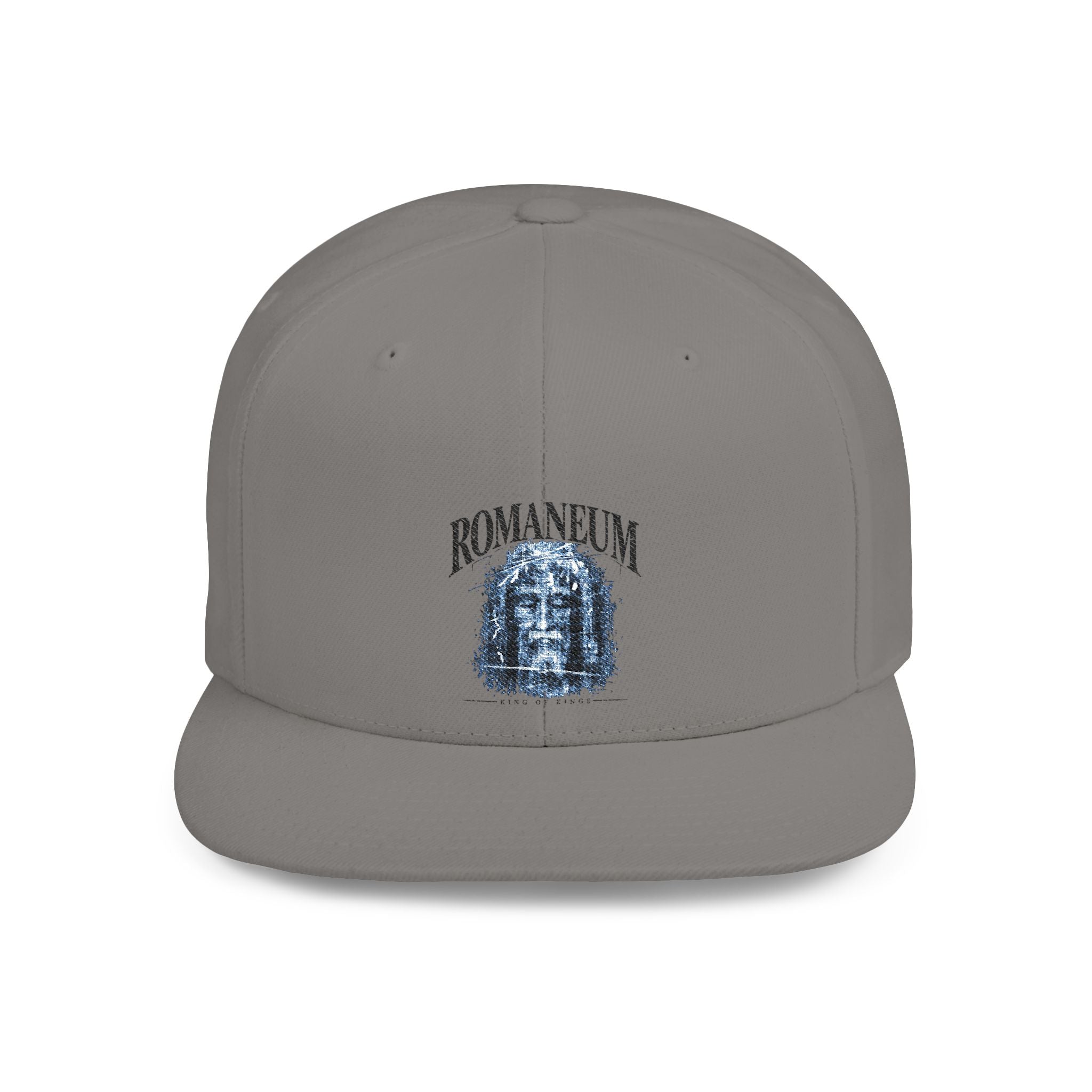 Romaneum Gothic Crest Flat-Bill Snapback Hat