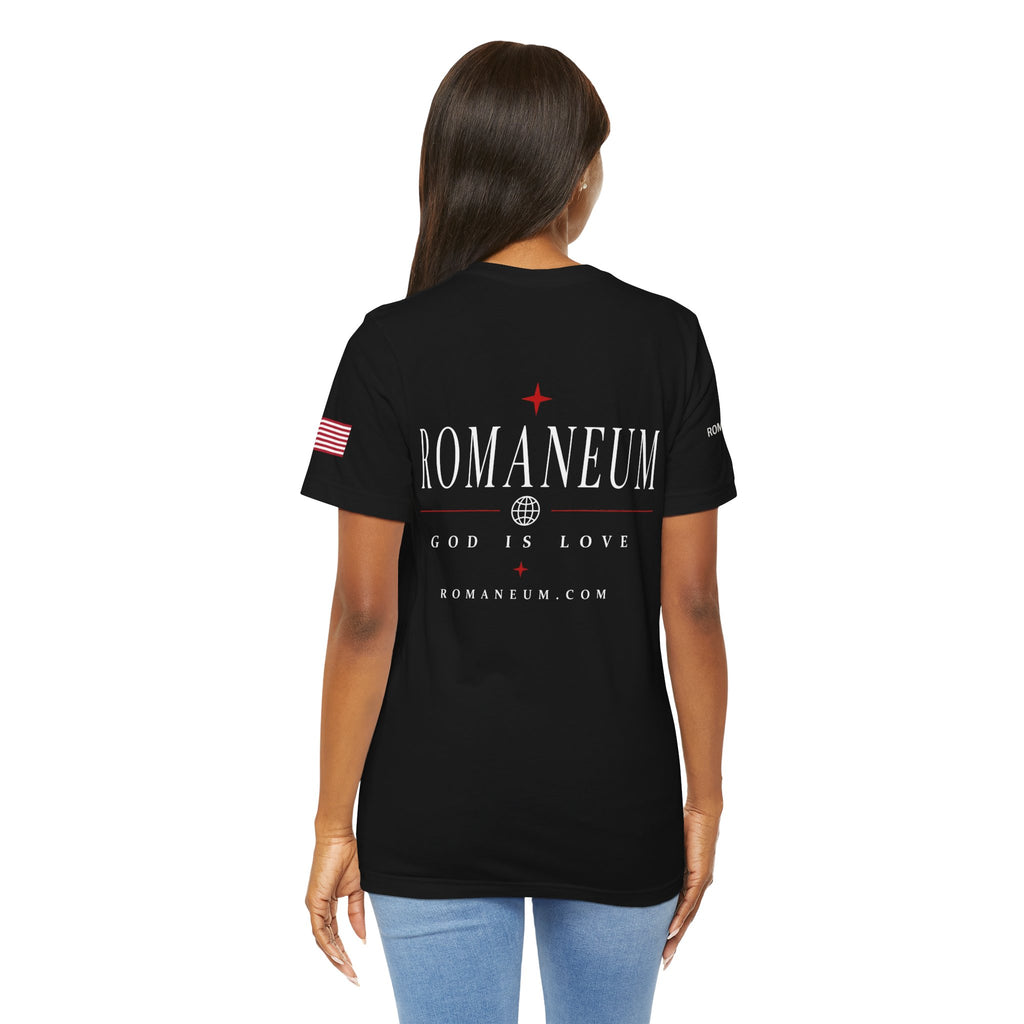 Romaneum 'AMOR/ROMA' God Is Love Graphic Tee