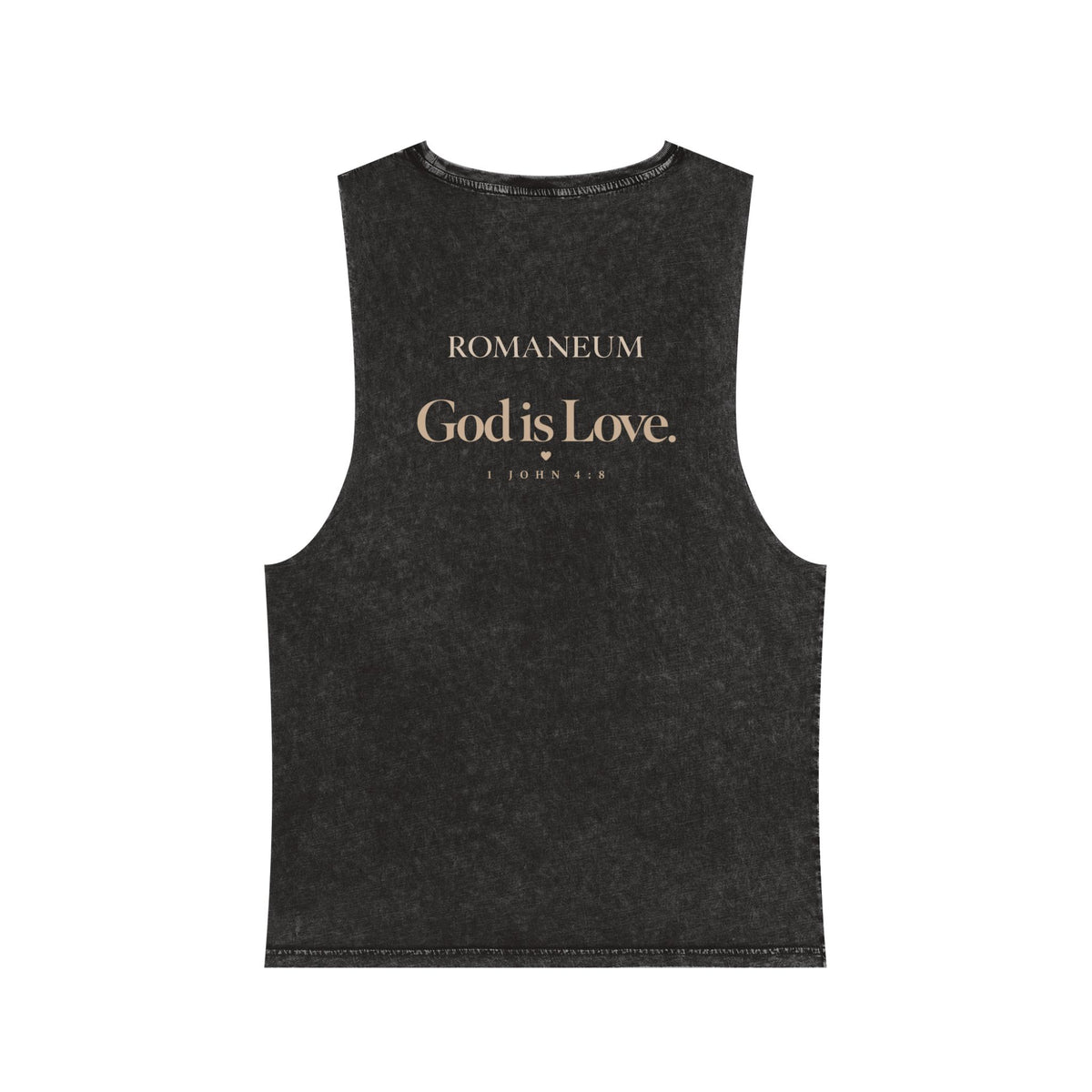 Romaneum Tank Top — "To Live Is Christ" Stonewash Tee
