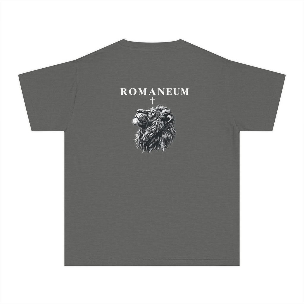 Youth Tee — "Romaneum Judah" Lion Graphic Shirt