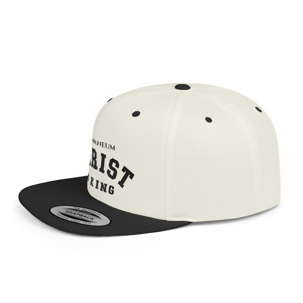 Christ Is King Flat Bill Snapback Hat — Baseball Cap