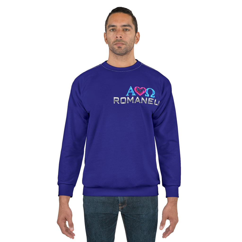 Roman/Christian Sweatshirt - 'AΩ ROMANEUM - God Is Love 1 John 4:8' Crewneck