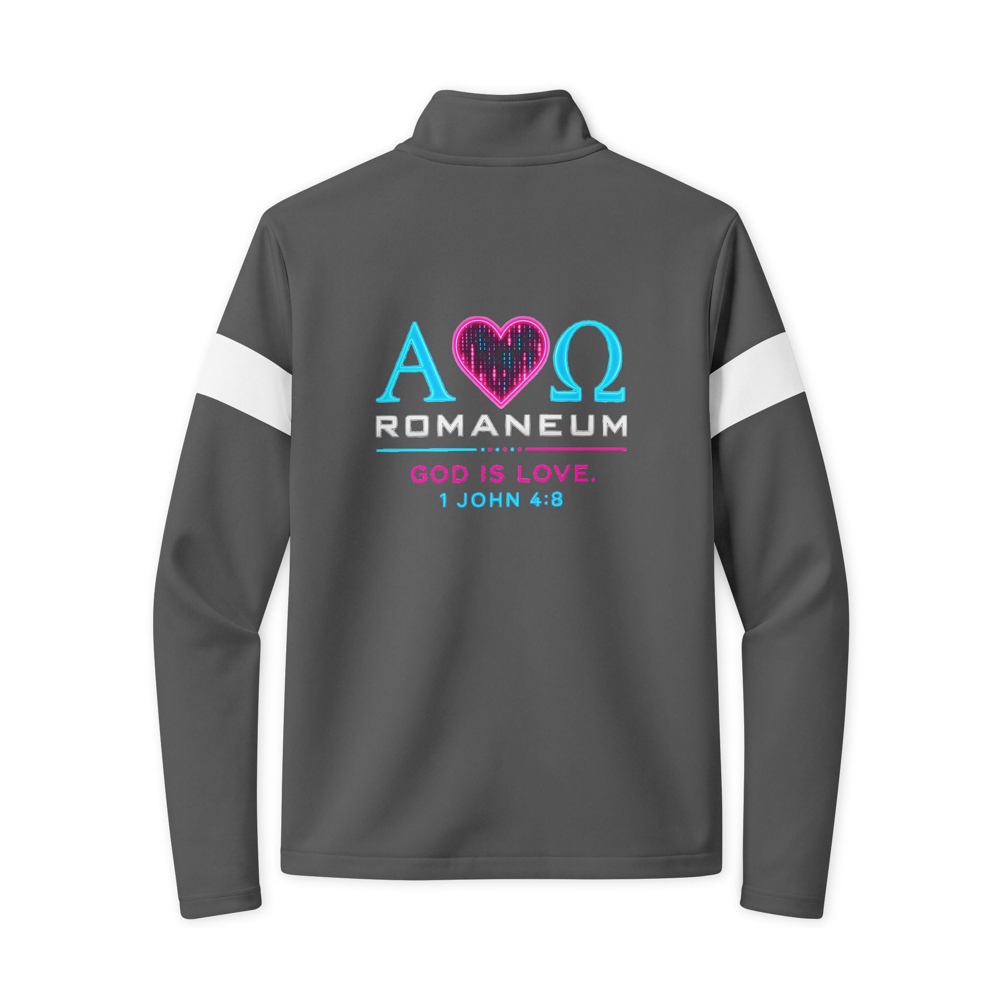 Travel Jacket — 'Romaneum' Alpha Omega Heart Design (God Is Love, 1 John 4:8)