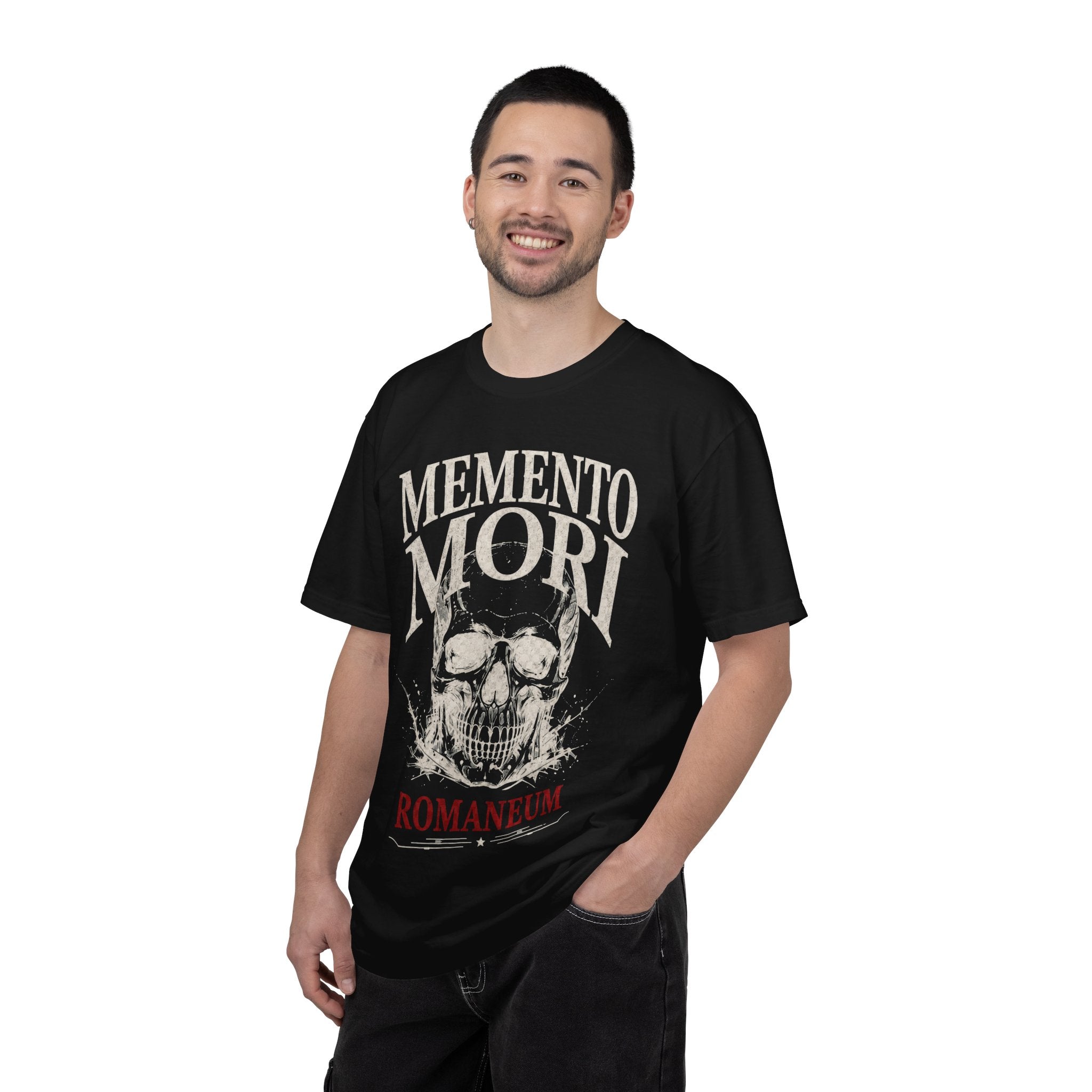Memento Mori Skull T‑Shirt — Romaneum Gothic Graphic Tee