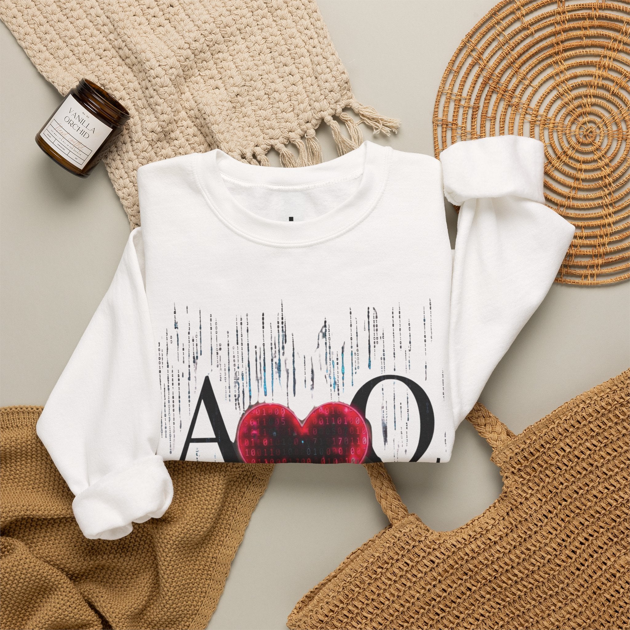 Alpha Omega Heart Sweatshirt ROMANEUM