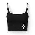 Luxe Crop Bra — ROMANEUM Cross Logo