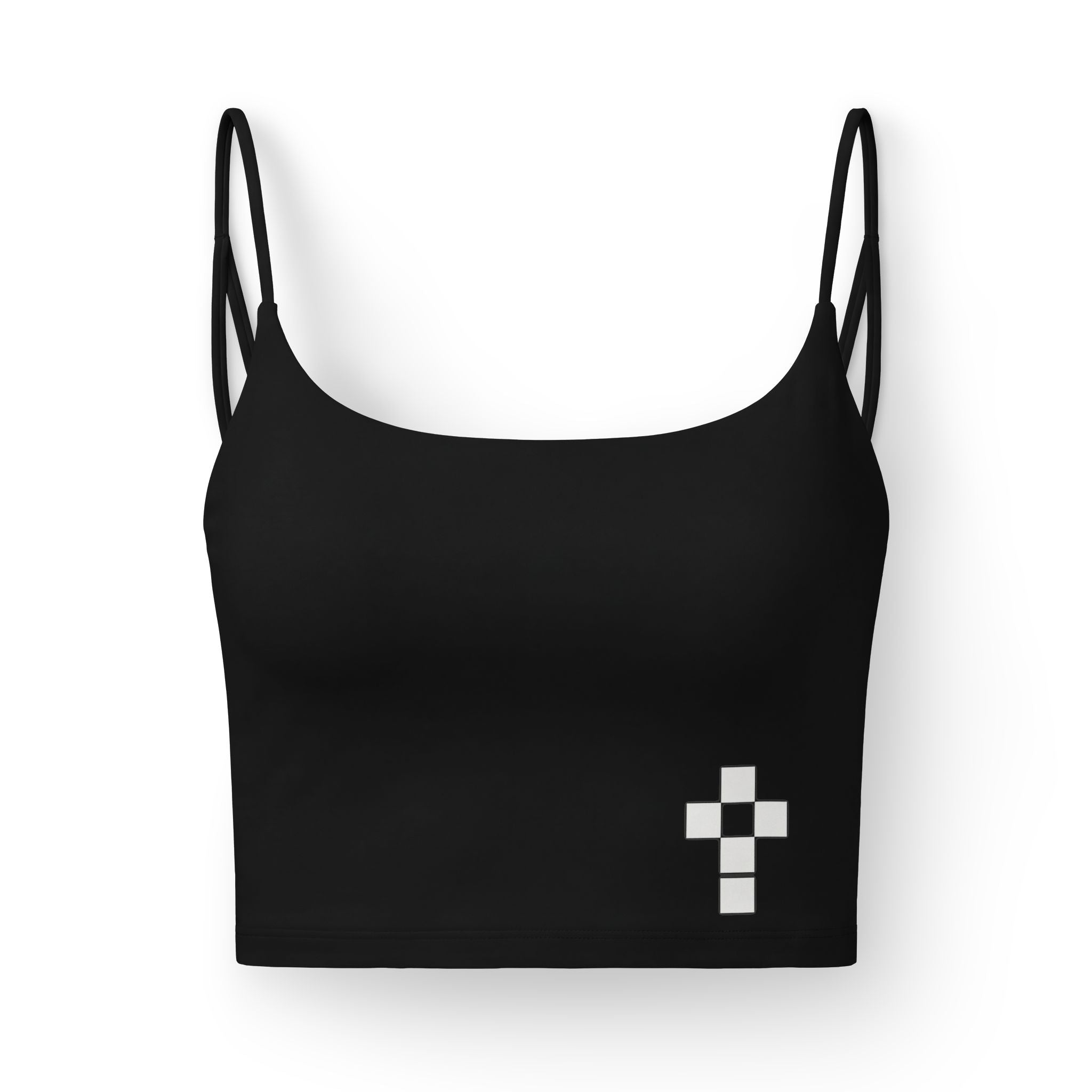 Luxe Crop Bra — ROMANEUM Cross Logo