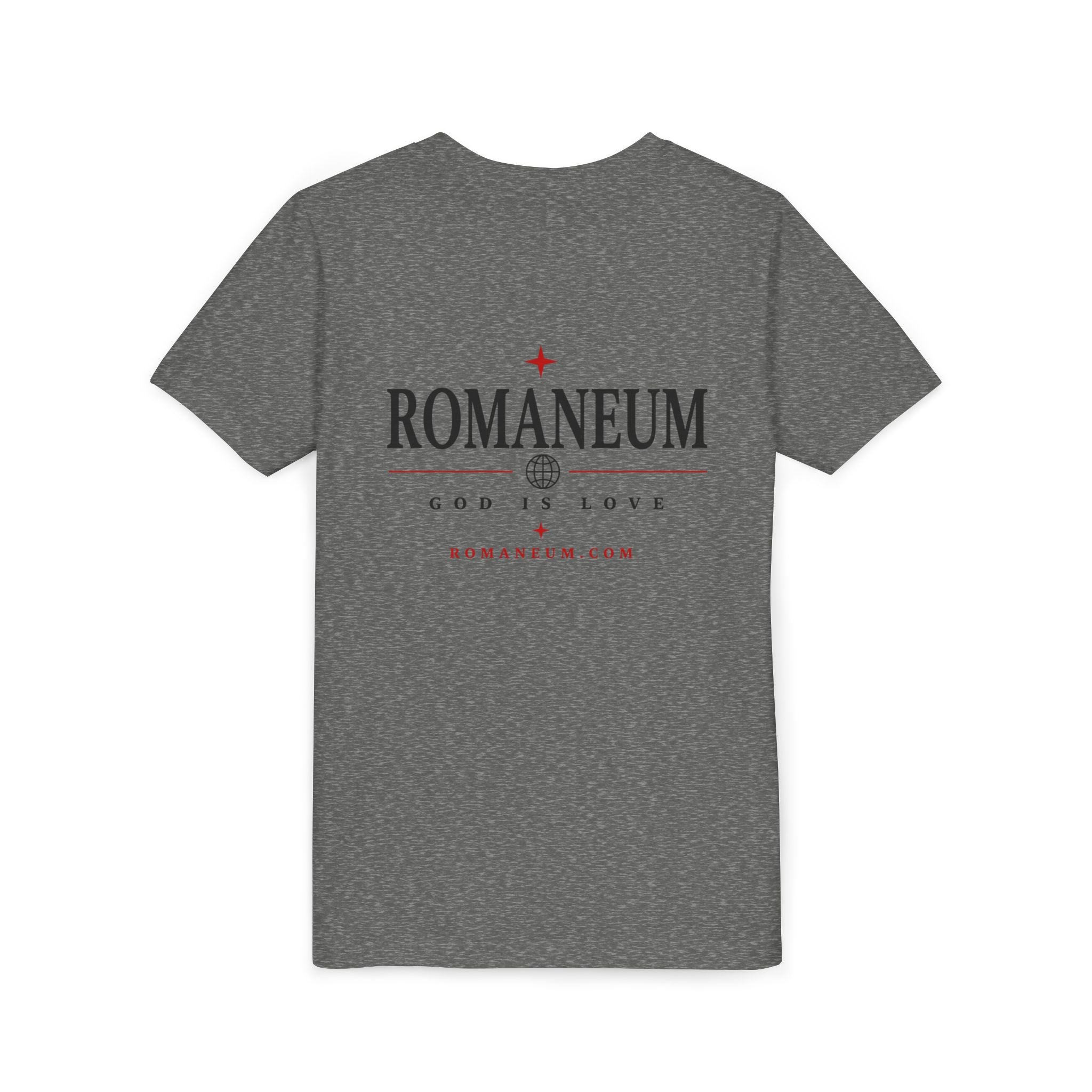 Youth Tee — ROMANEUM “AMOR / ROMA” God Is Love Graphic