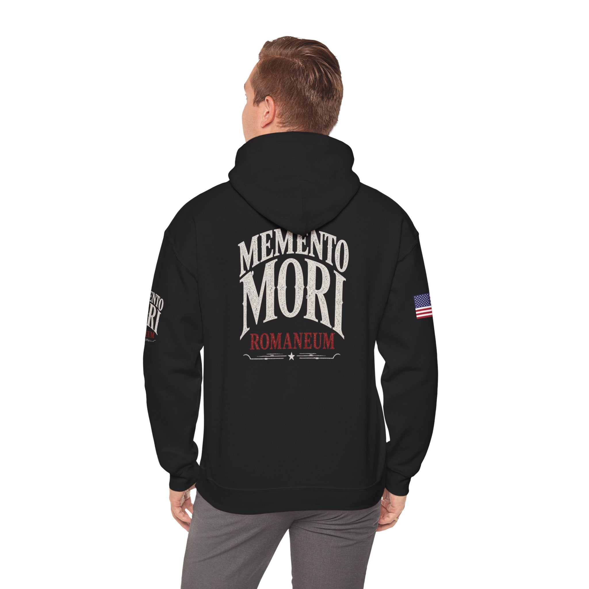 Memento Mori Hoodie — Romaneum Skull Graphic Pullover
