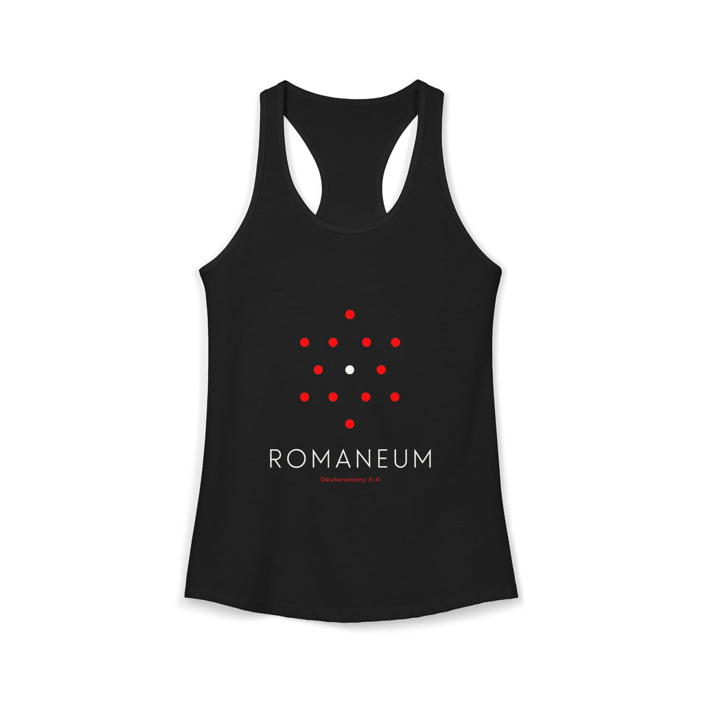 Romaneum Women’s Racerback Athletic Tank | Front & Back Logo
