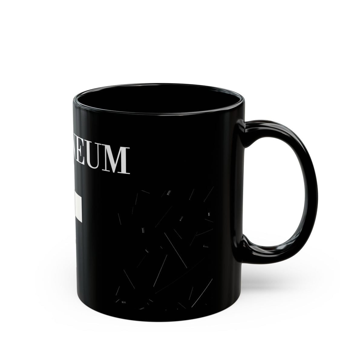 Romaneum Black Mug — Gothic Cross Coffee Cup (11oz & 15oz)