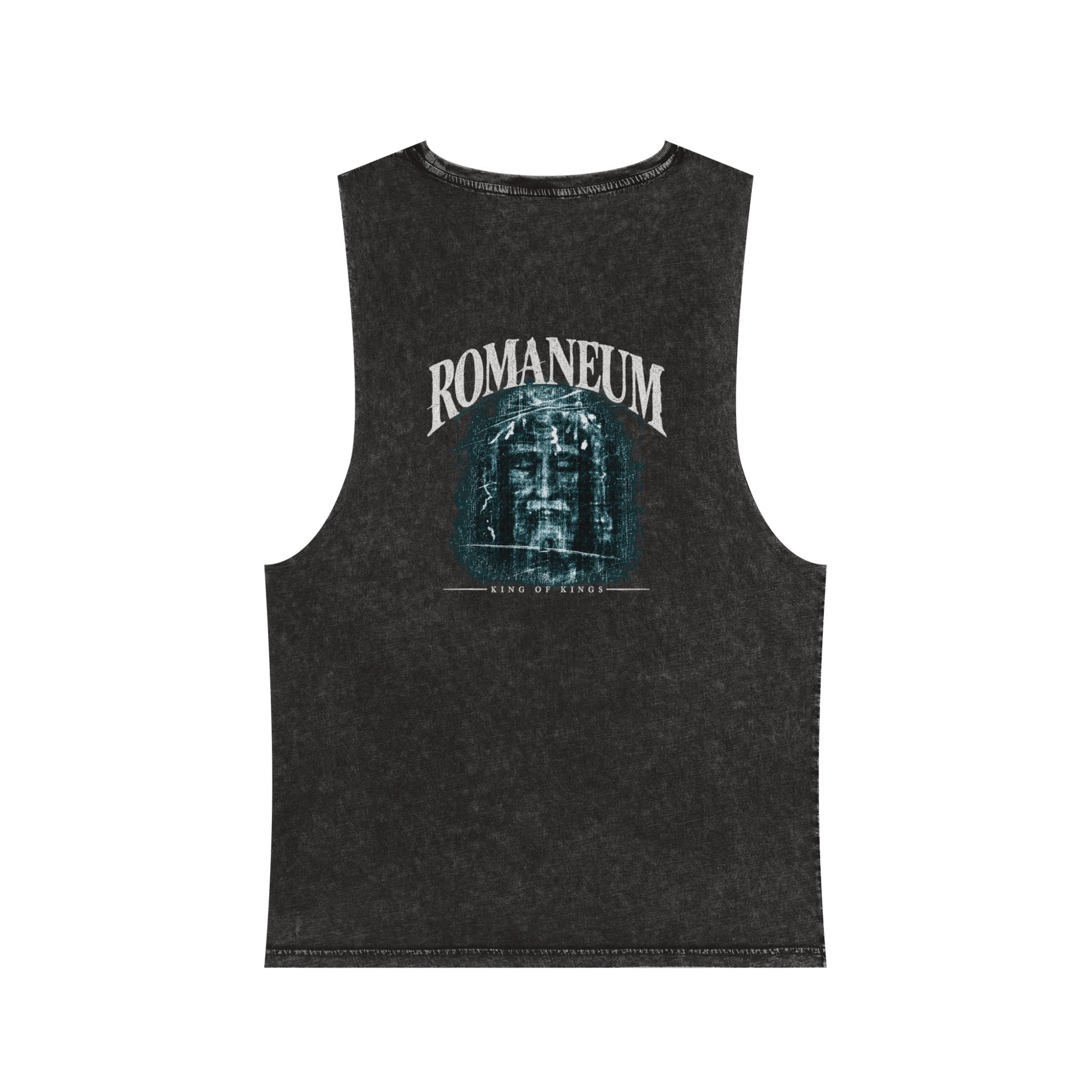Romanеum Stonewash Tank Top — Vintage Graphic Muscle Tee