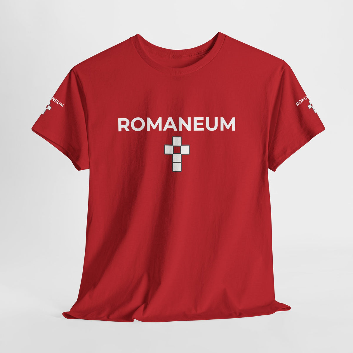 Romaneum Logo T‑Shirt — Minimalist Church Cross Tee