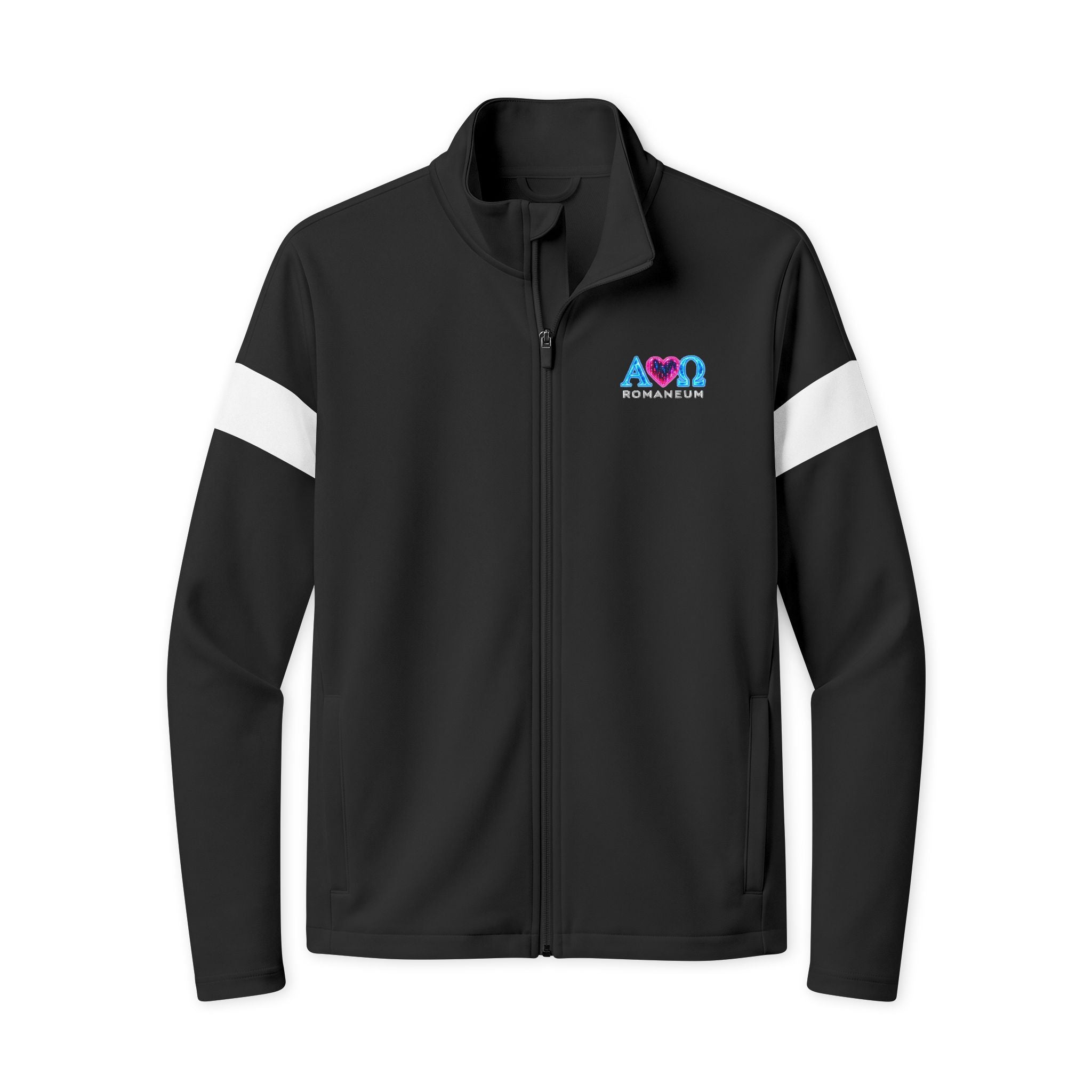 Travel Jacket — 'Romaneum' Alpha Omega Heart Design (God Is Love, 1 John 4:8)