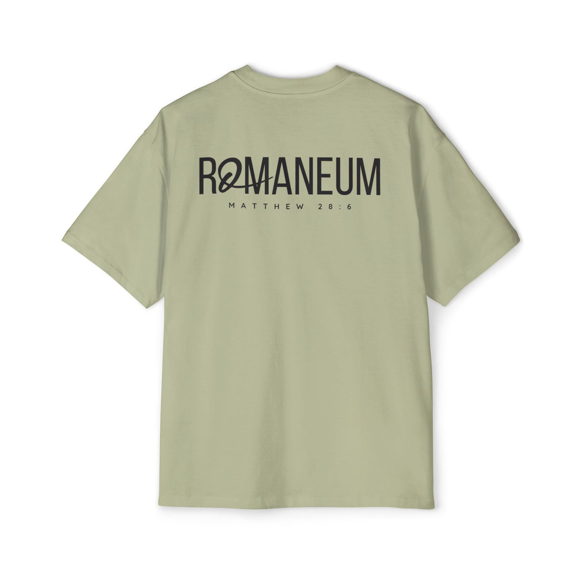 He Is Risen Christian Tee — Romaneum Matthew 28:6 Easter T‑Shirt