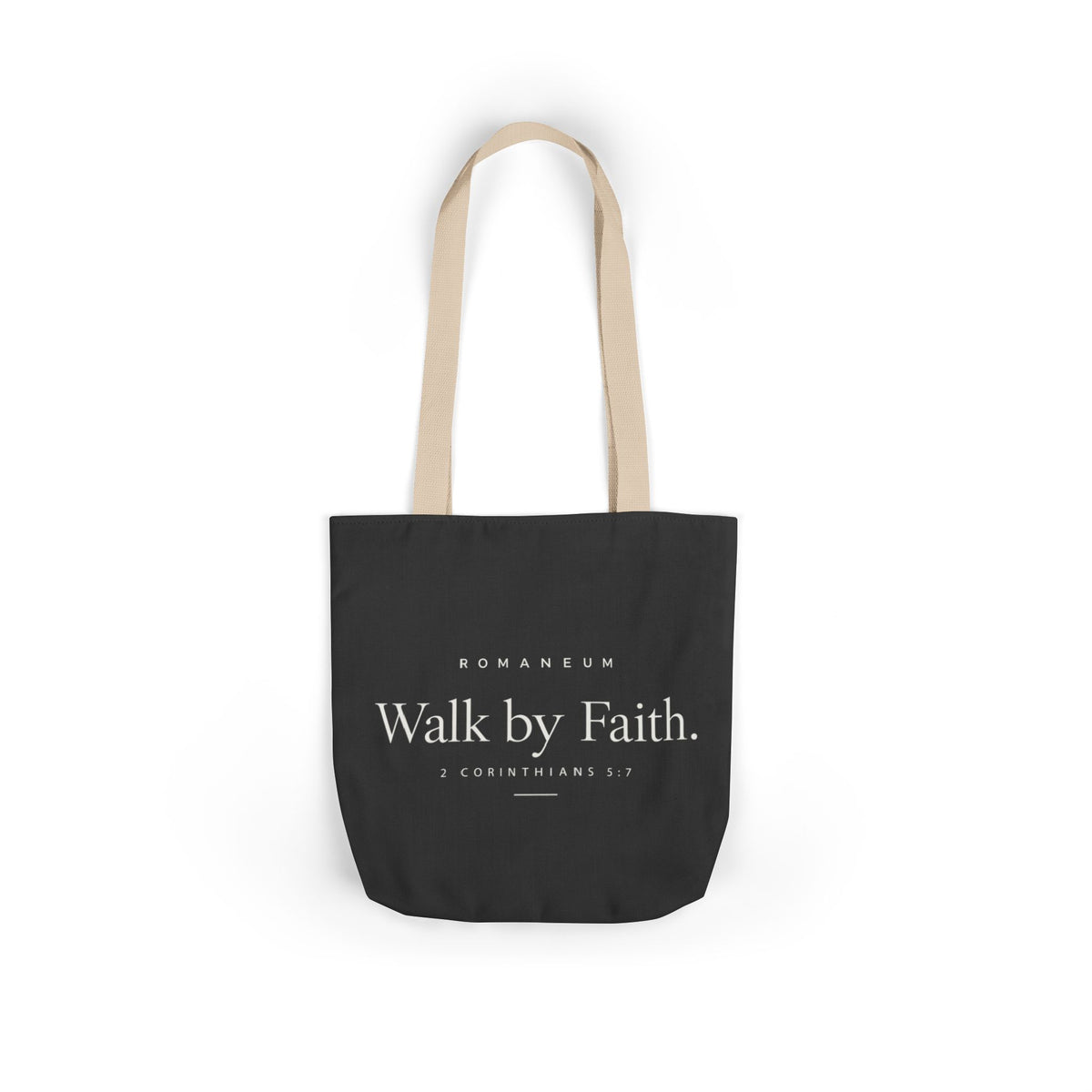Walk by Faith Canvas Tote Bag