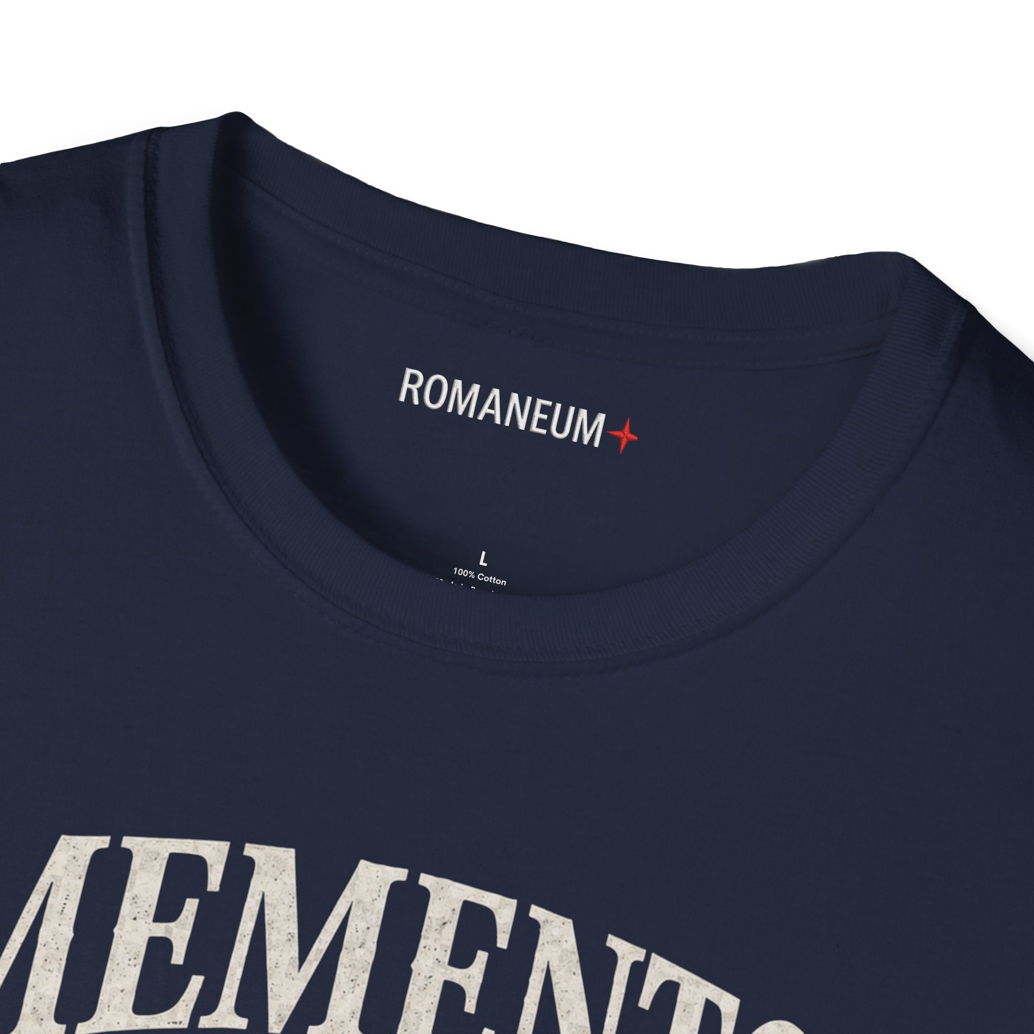 Memento Mori Skull T-Shirt — Gothic Reminder Tee with Romaneum Skull Design