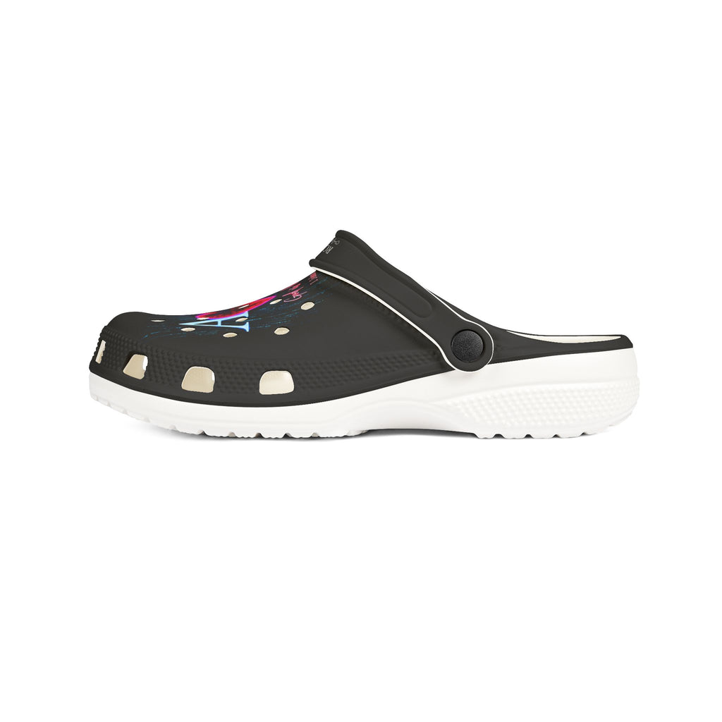 Alpha Omega Heart Polka Dot EVA Clogs | Slip-On Foam Shoes