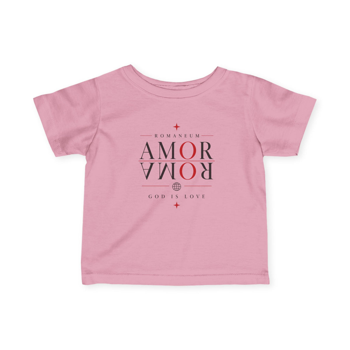 Infant Tee – 'AMOR ROMA' God Is Love Christian Baby Shirt